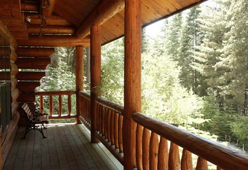 A breathtaking view from a rental cabin INSIDE the park.